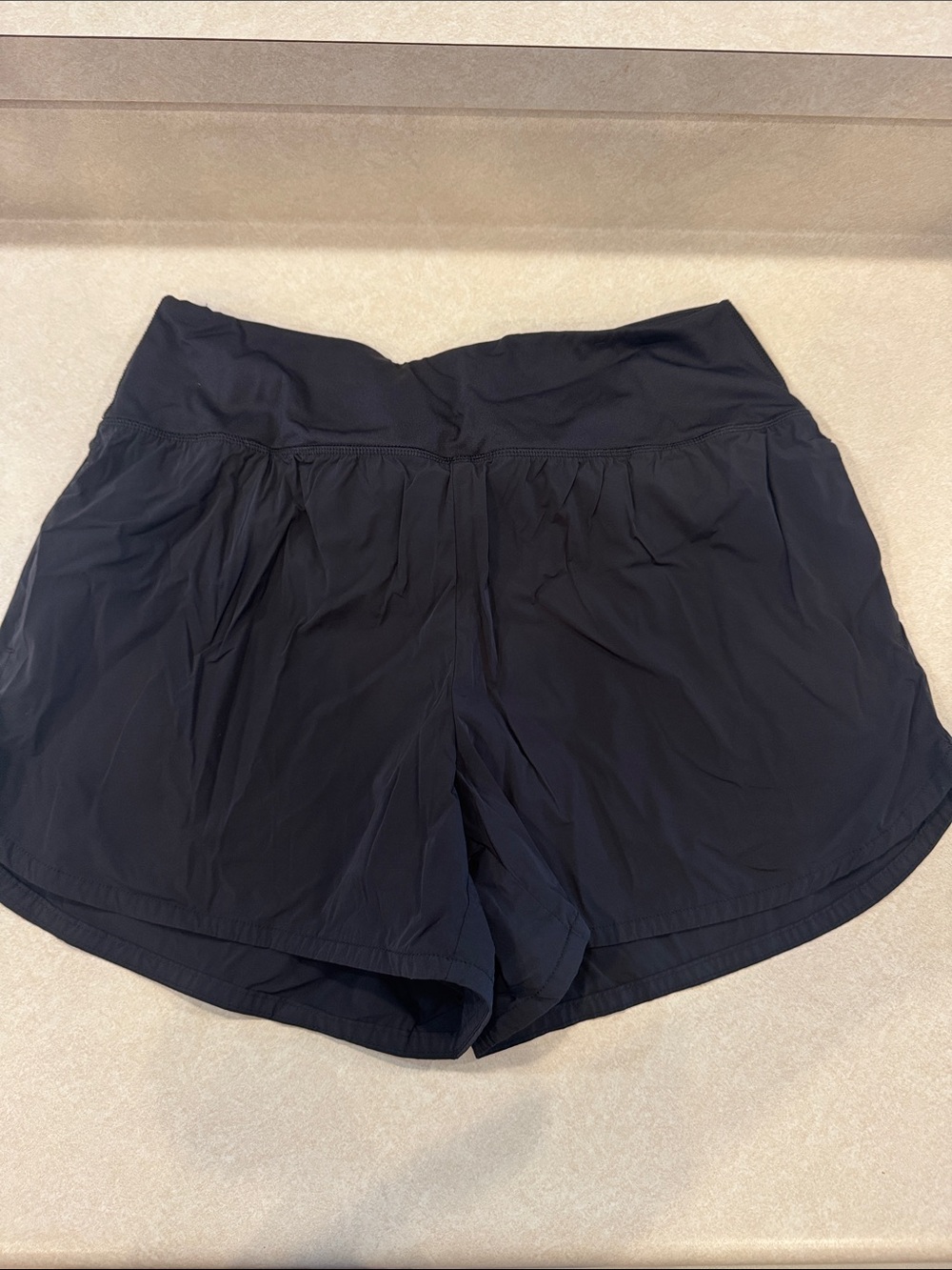 Spyder Black Women's Running Shorts with Wide Waistband